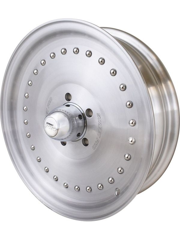 Street Pro Wheels STP007-154000 Street Pro Convo Wheel Polished 15X4' Holden Chevrolet Ford Dual Bolt Circle 1.75' Back Space