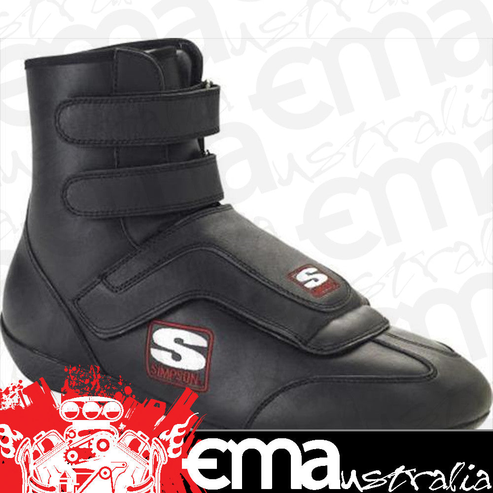 Simpson SISP100BK Stealth Sprint Nomex Driving Shoe SFI 3.3/5 Size 10 Black