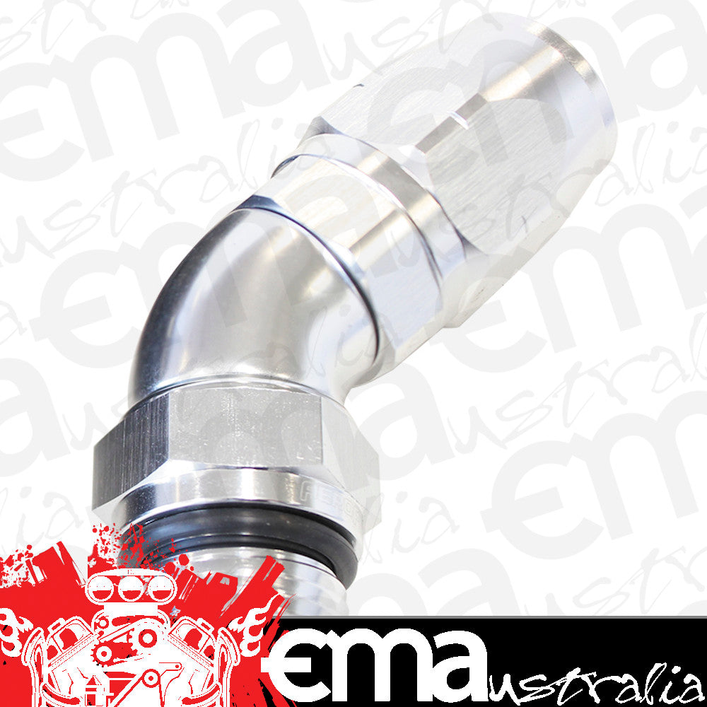 Aeroflow AF544-12-12S Male Hose End -12ORB to 12 Hosefull Flow Billet 45 Deg