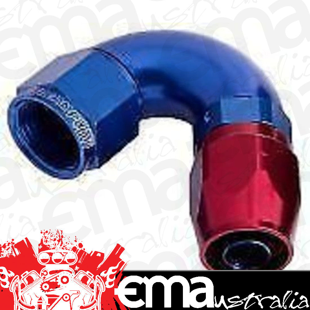 Aeroflow 100 & 450 series braided hose Alloy 120 Deg End -4AN Blue Cutter Style Full Flow Aeroflow Performance Products AF554-04