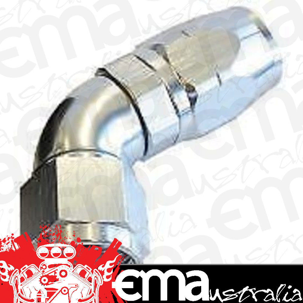 Aeroflow AF558-12S Alloy 60 Deg Hose End -12AN Silver Cutter Style Ful Flow