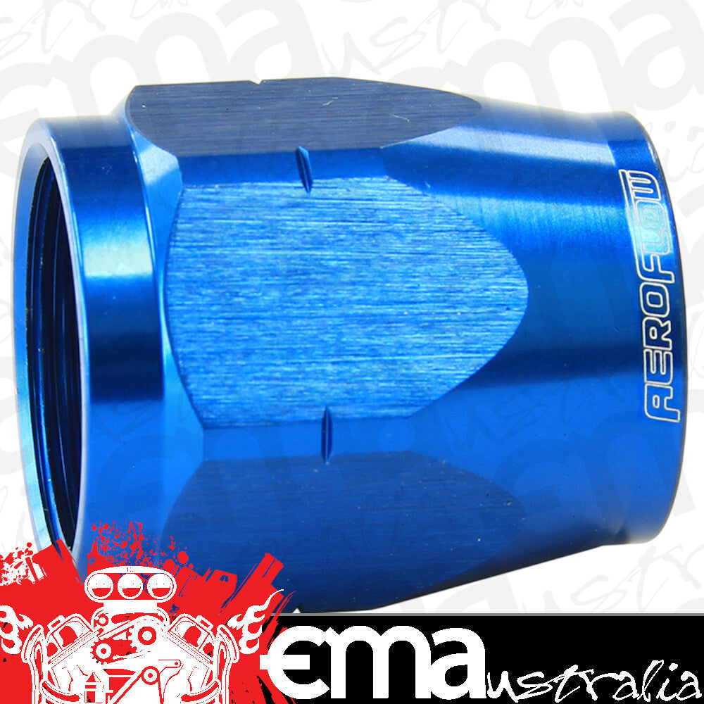 Aeroflow Performance Products AF559-04DCBL Blue Hose End Socket Cutter Style Fittings Only
