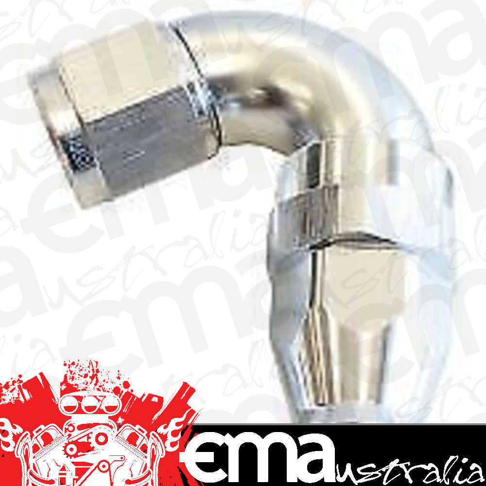 Aeroflow 200 & 250 series braided hose 120 Deg -4AN Full Flow Teflon End Silver 1 Piece Fullfl Aeroflow Performance Products AF574-04DS