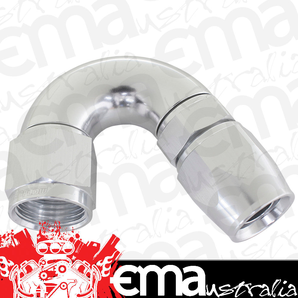 Aeroflow AF575-16DS 150 Deg -16AN Full Flow Teflon Hose End Silver 1 Piece Fullfl