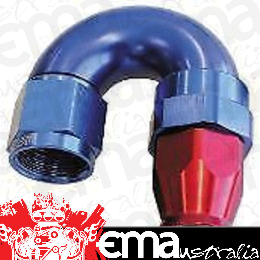 Aeroflow 200 & 250 series braided hose 180 Deg -3AN Full Flow Teflon End Blue 1 Piece Fullflow Aeroflow Performance Products AF576-03D