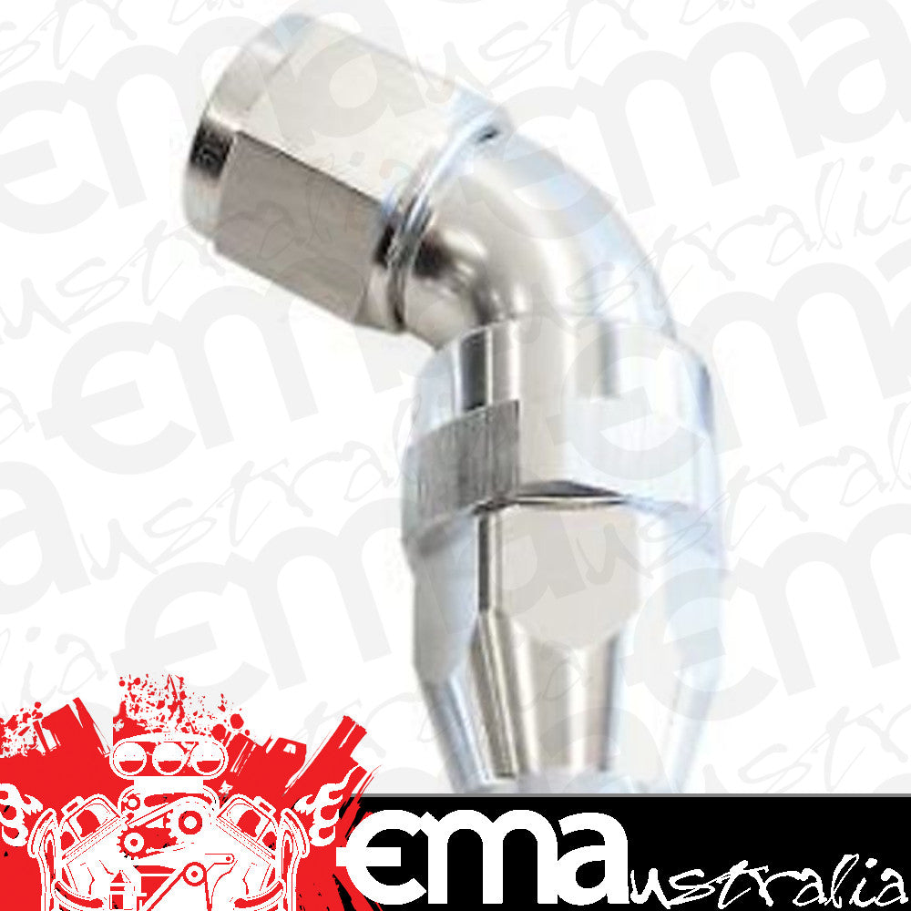 Aeroflow 200 & 250 series braided hose 60 Deg -10AN Full Flow Teflon End Silve 1 Piece Fullflo Aeroflow Performance Products AF578-10DS
