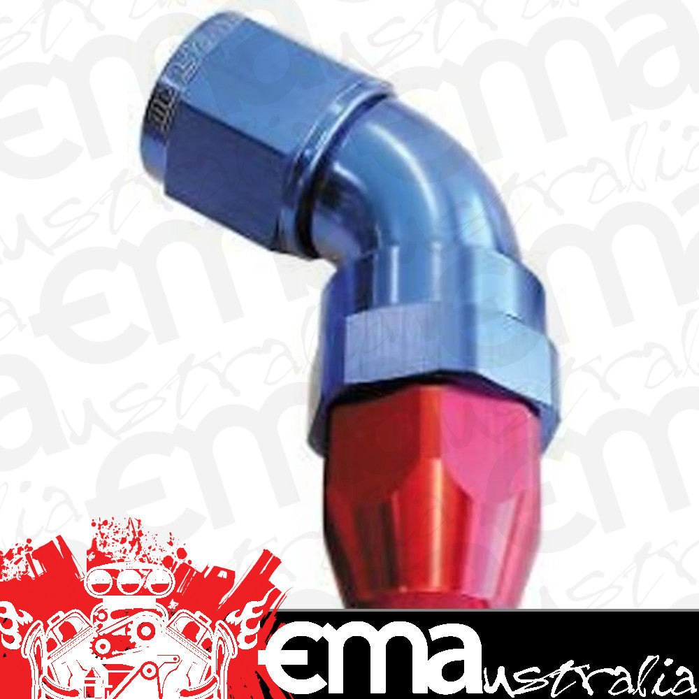 Aeroflow 200 & 250 series braided hose 60 Deg -16AN Full Flow Teflon End Blue 1 Piece Fullflow Aeroflow Performance Products AF578-16D