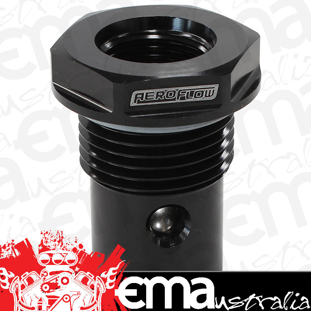 Aeroflow Performance Products AF613-12BLK 12ORB to -8ORB Roll Over Valve Black suits AFcells