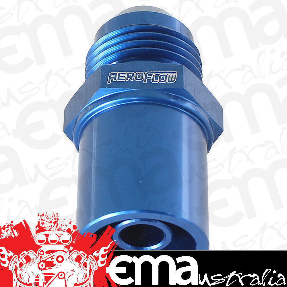 B Push In Cover Breather Adapterto -8AN Blue Ba to Fg Front Aeroflow Performance Products AF708-08F