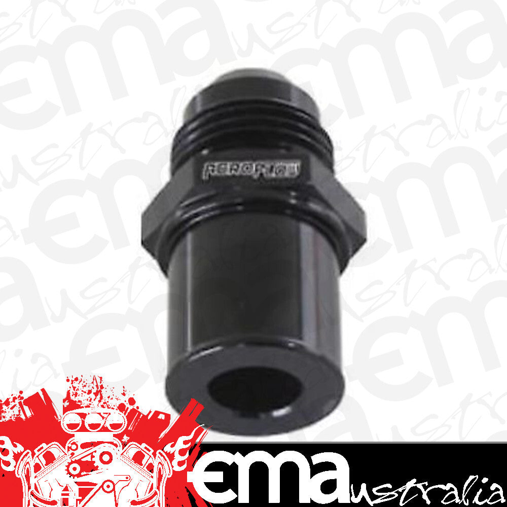 B Push In Cover Breather Adapterto -8AN Black Ba to Fg Rear Aeroflow Performance Products AF708-08RBLK
