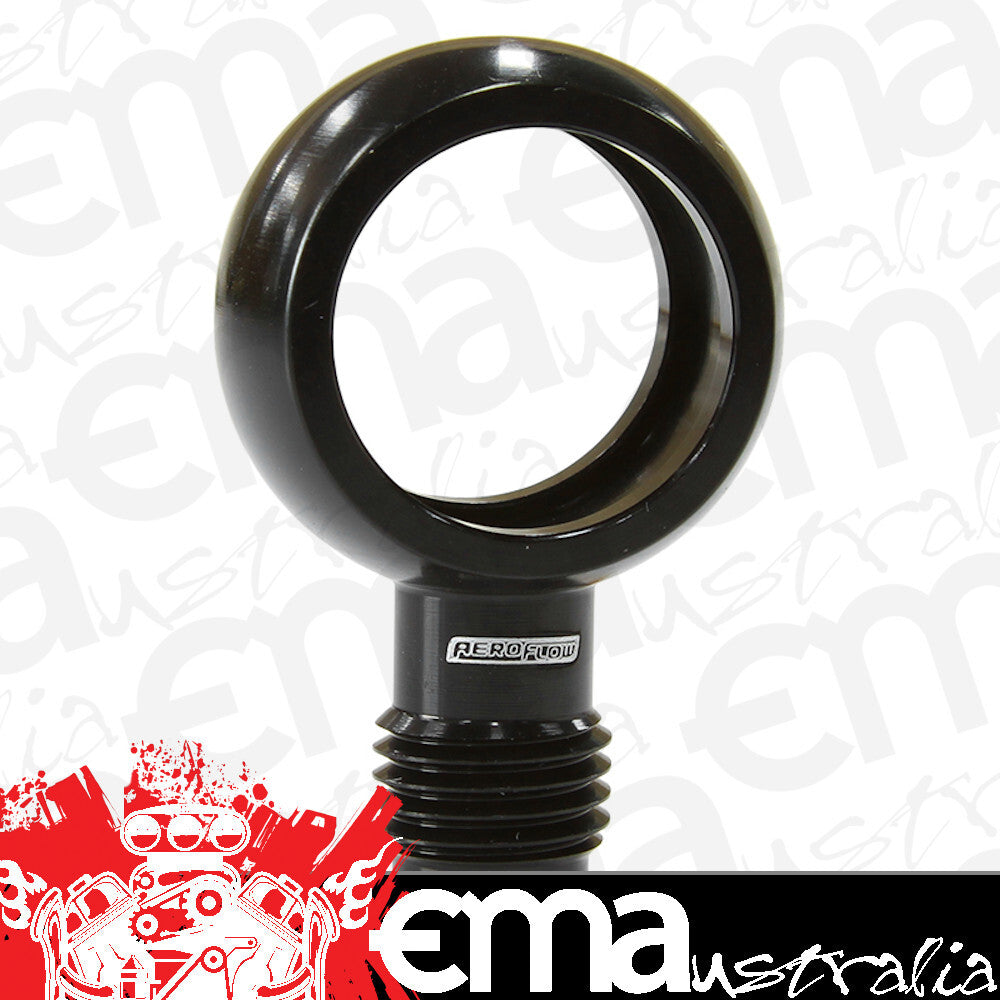 Aeroflow AF726-04BLK 18mm I.D Banjo to -4AN Straighblack