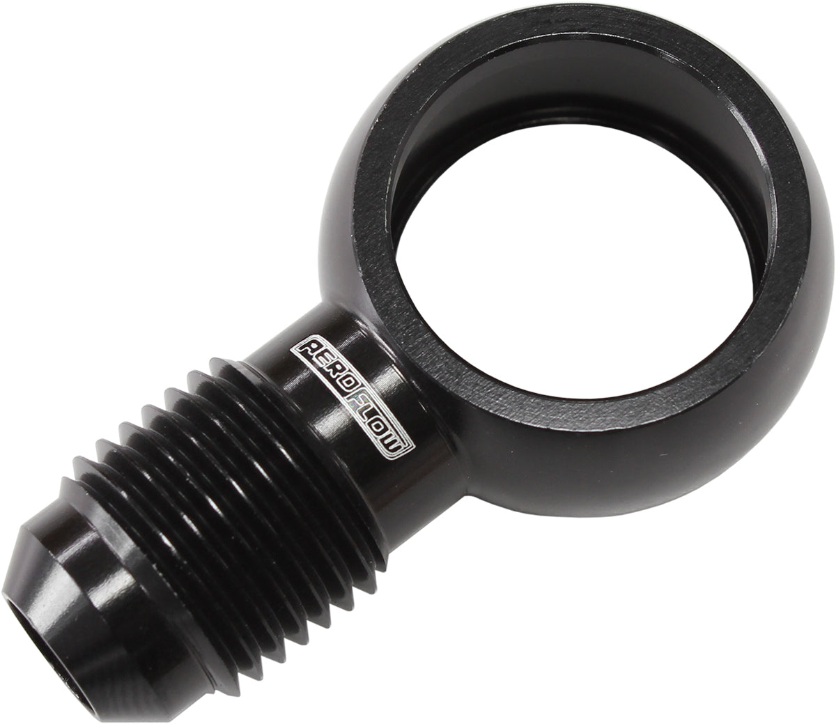 Aeroflow AF728-06BLK Banjo 18mm to -6AN BLACK