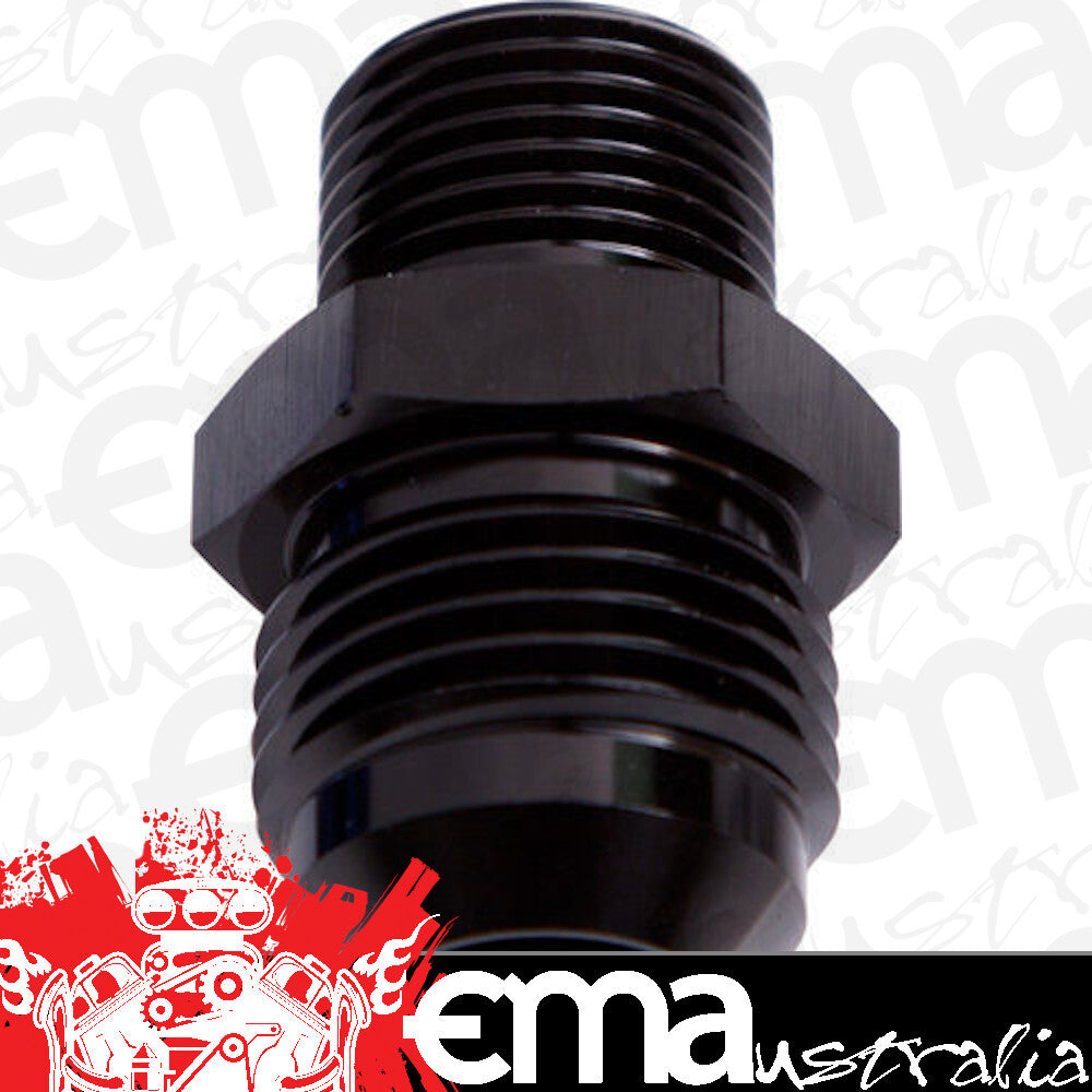 Aeroflow AF736-08BLK Metric M22 x 1.5mm to -8AN Black Male M22 x 1.5mm to -8An