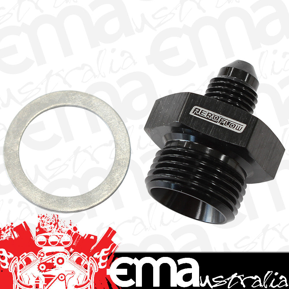 Aeroflow Performance Products AF740-03BLK 11/16"-20 Washer Seal to -3AN suits Wilwood Master Cylinders