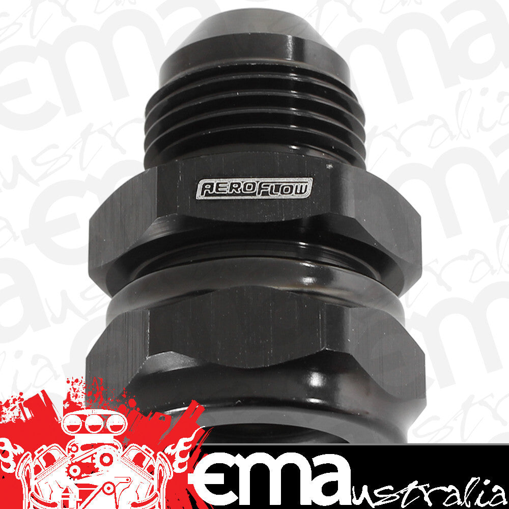 Aeroflow Performance Products AF741-06-05BLK 5/16" Barb to -6AN Adapter Black Converts Male Barb to An
