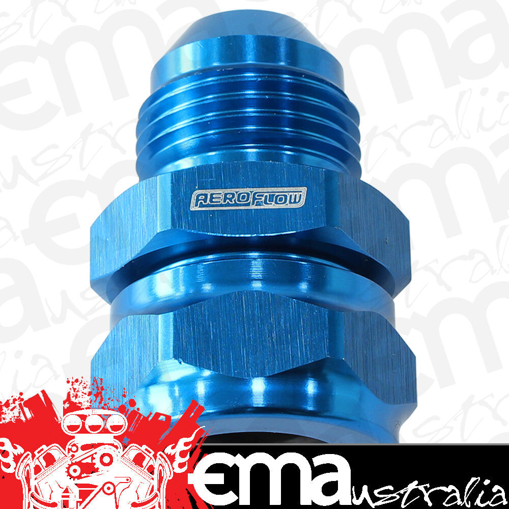 Aeroflow AF741-06-06 3/8" Barb to -6AN Adapter Blue Converts Male Barb to An