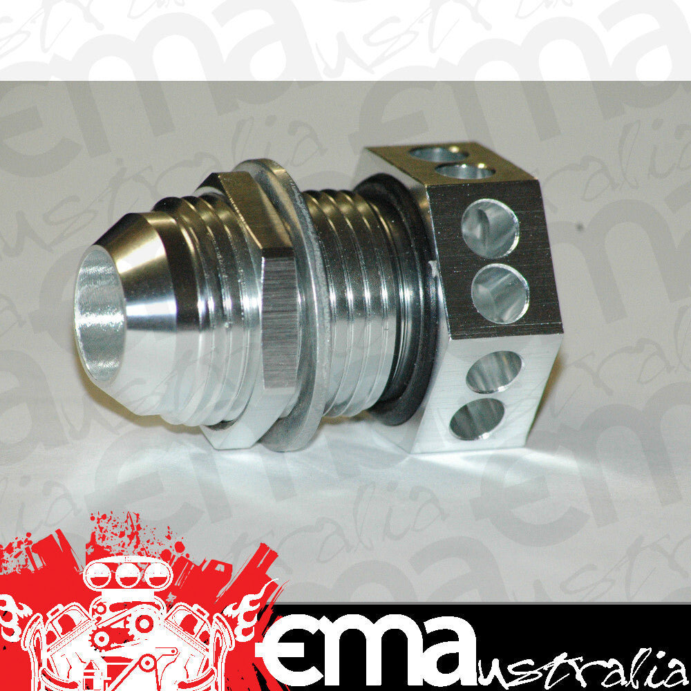 Aeroflow AF777-10S Bolt In -10AN Breather Cast Or Fabricated Covers Silver