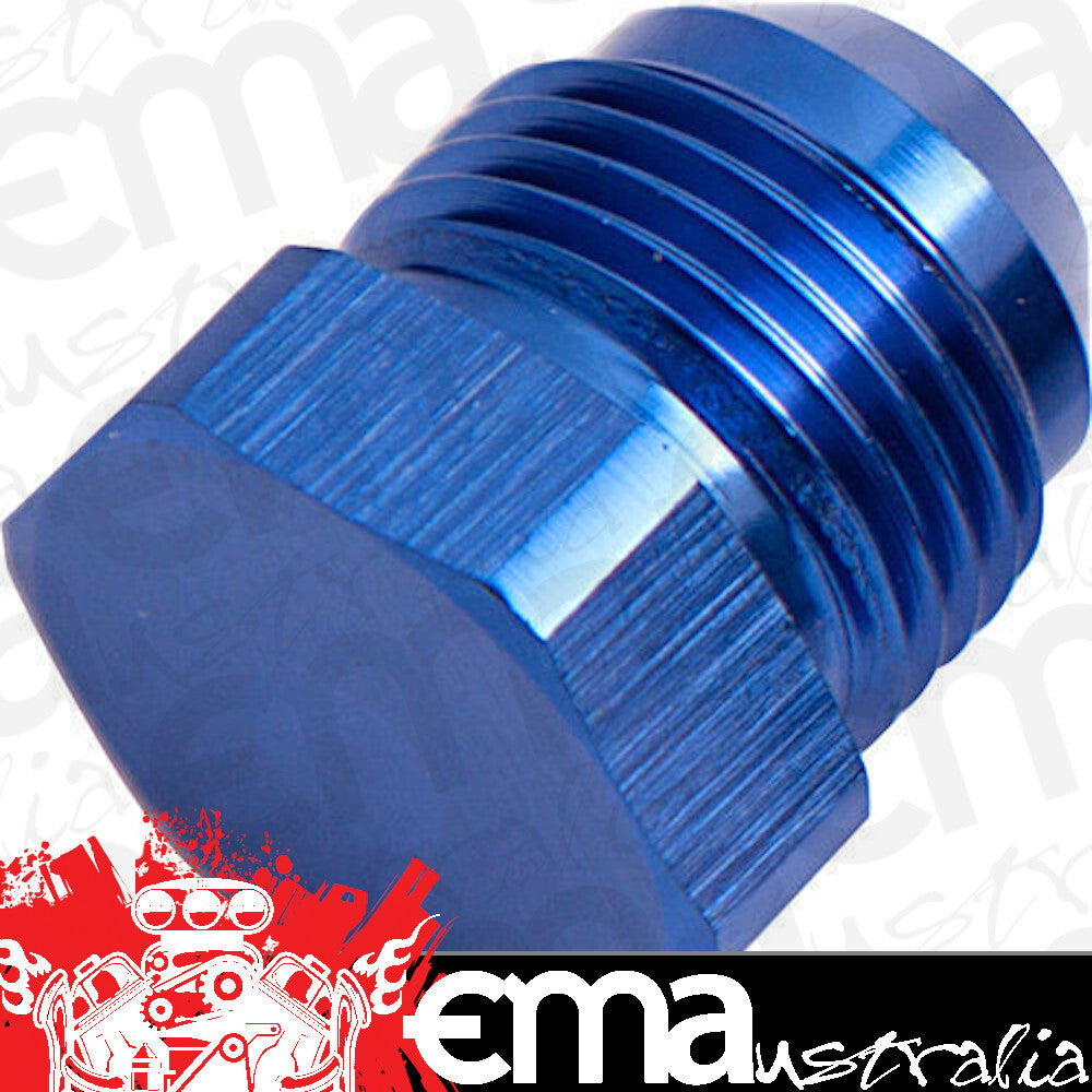Aeroflow AF806-04 Flare Plug Male -4AN Blue Male Flare Plug -4An