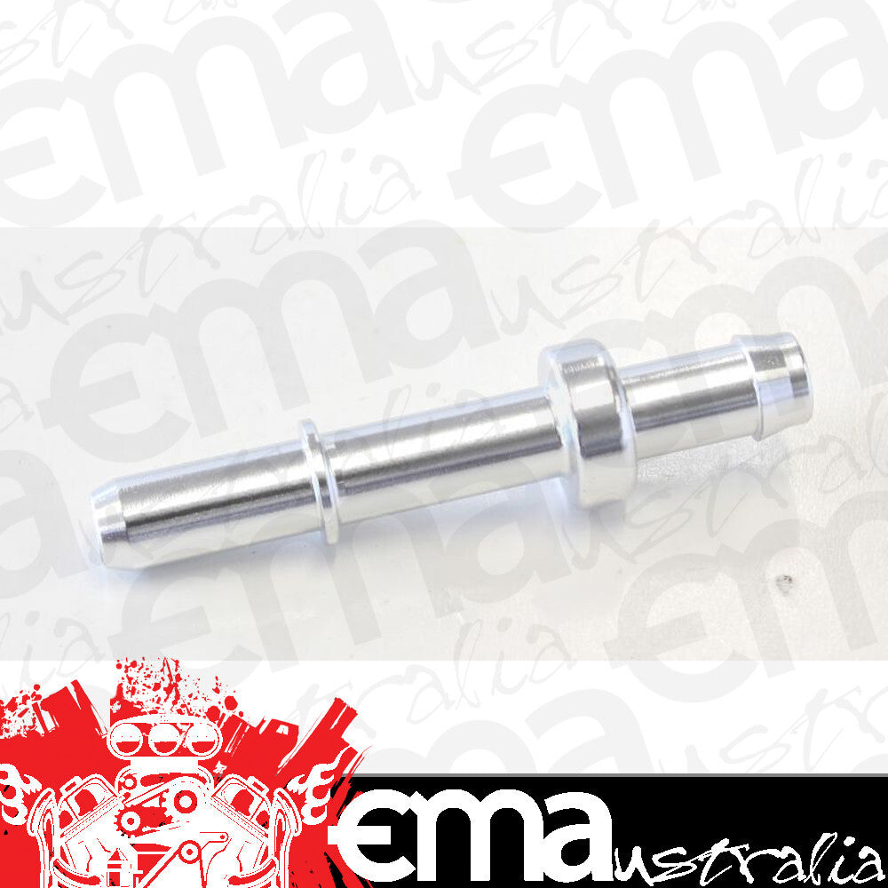 Aeroflow AF810-05S 5/16" Male Tube to 8mm / 5/16" Barb Silver Adapter