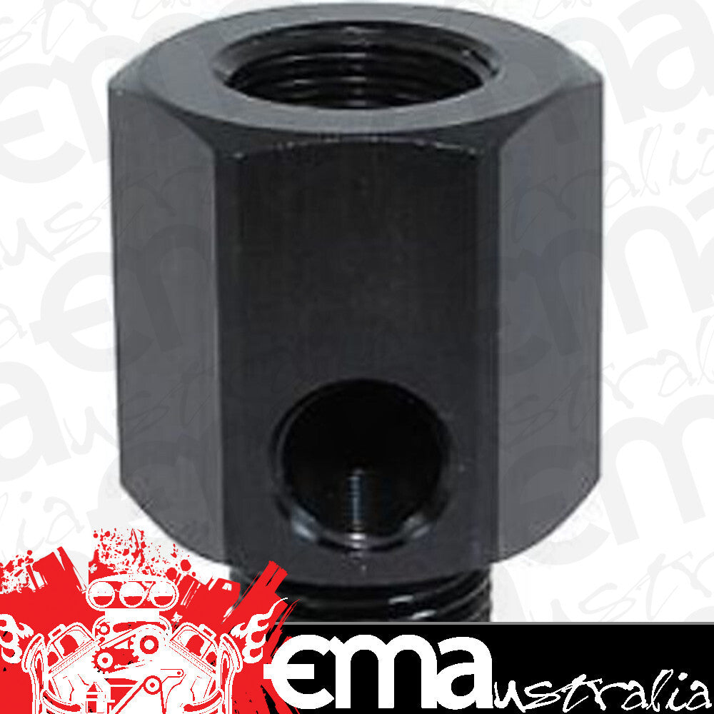 Aeroflow AF810-M12-02BLK M12 x 1.5 Extension with 1/8" NPT Port Black