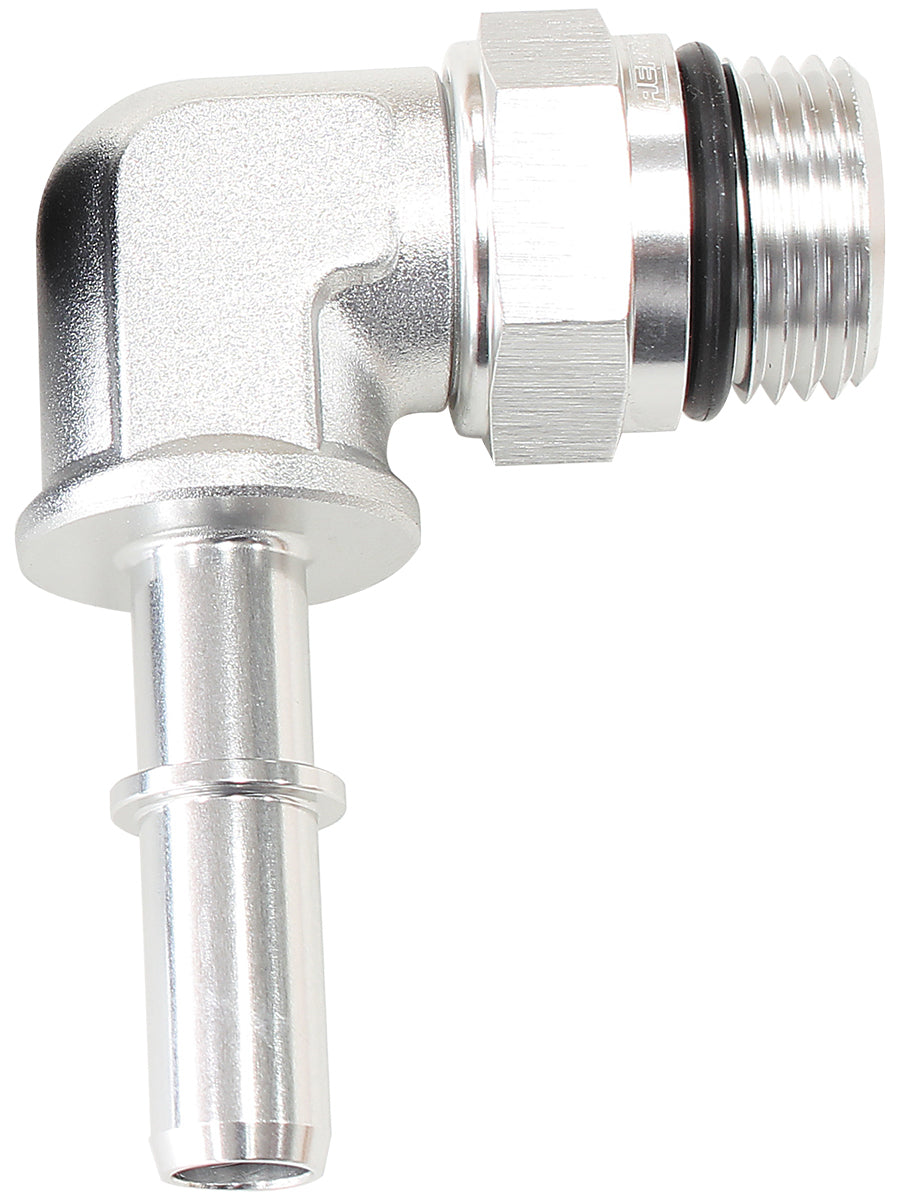 Push-On EFI Fuel Fittings - Silver (7.93mm (5/16) to -8 ORB)