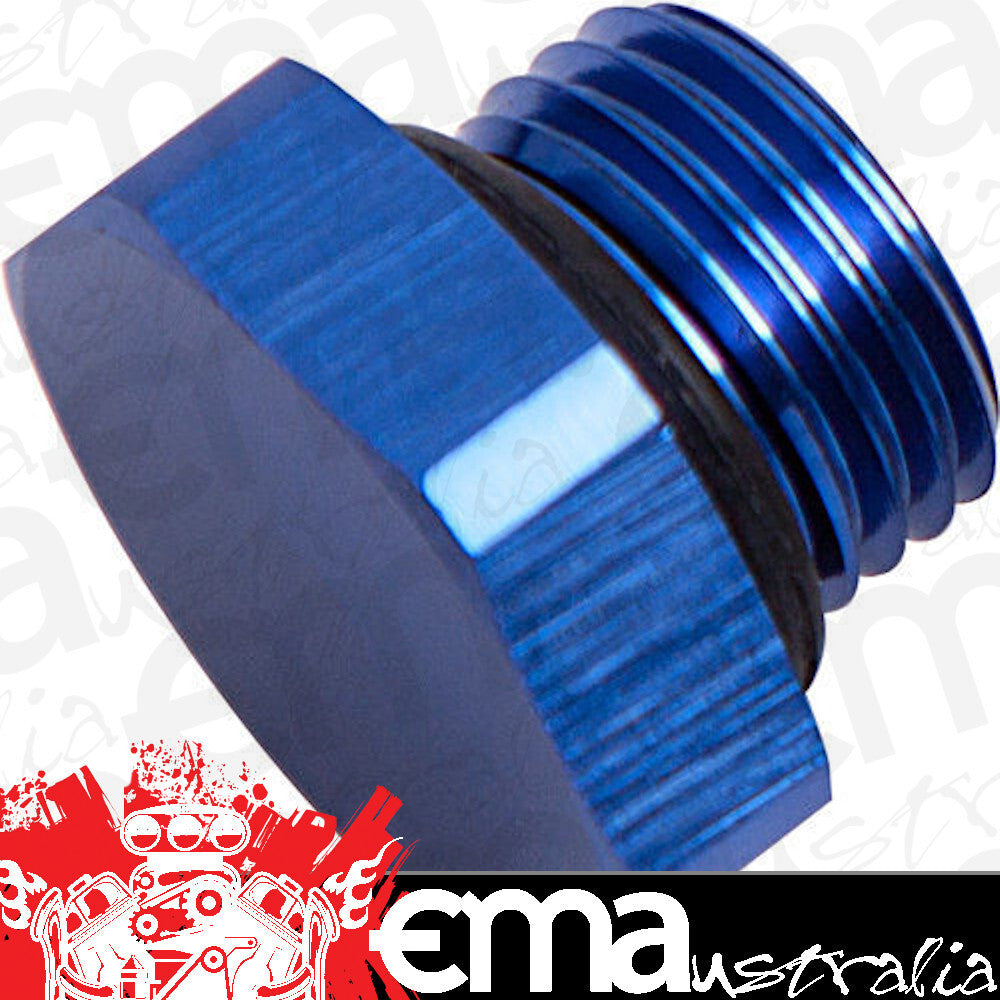 Fuel cells & catch cans ORB Hex Port Plug -8AN Blue Finish Aeroflow Performance Products AF814-08