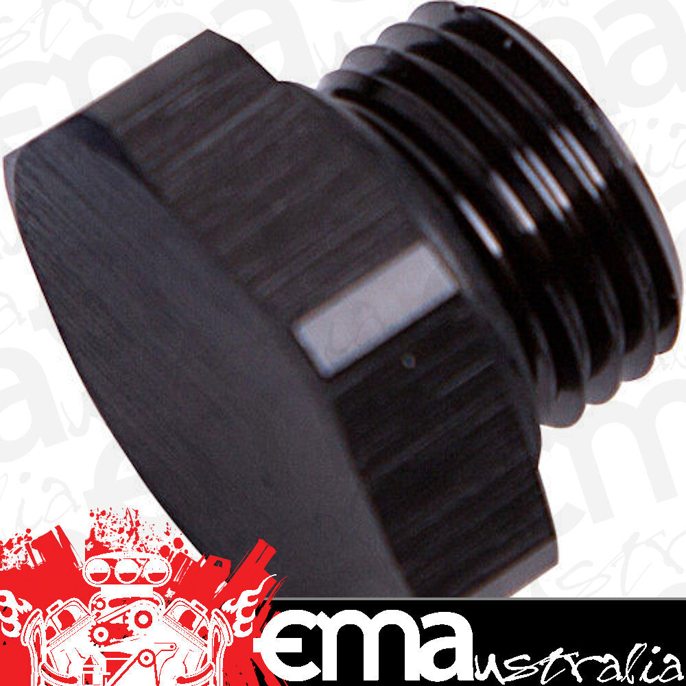 Fuel cells & catch cans ORB Hex Port Plug -8AN Black Finish Aeroflow Performance Products AF814-08BLK