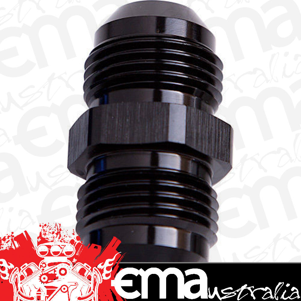 Aeroflow Performance Products AF815-06BLK Male Flare Union -6AN Black -6AN to -6AN Straight