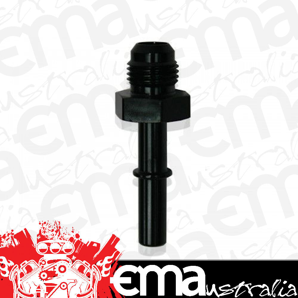Aeroflow Performance Products AF817-03BLK Efi Fuel Fitting -8 Push In to 3/8 Male Hard Tube