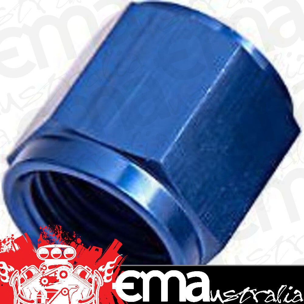 Aeroflow Performance Products AF818-06 Tube Nut -6AN to 3/8" Tube Blue -6AN to 3/8" Hard Line