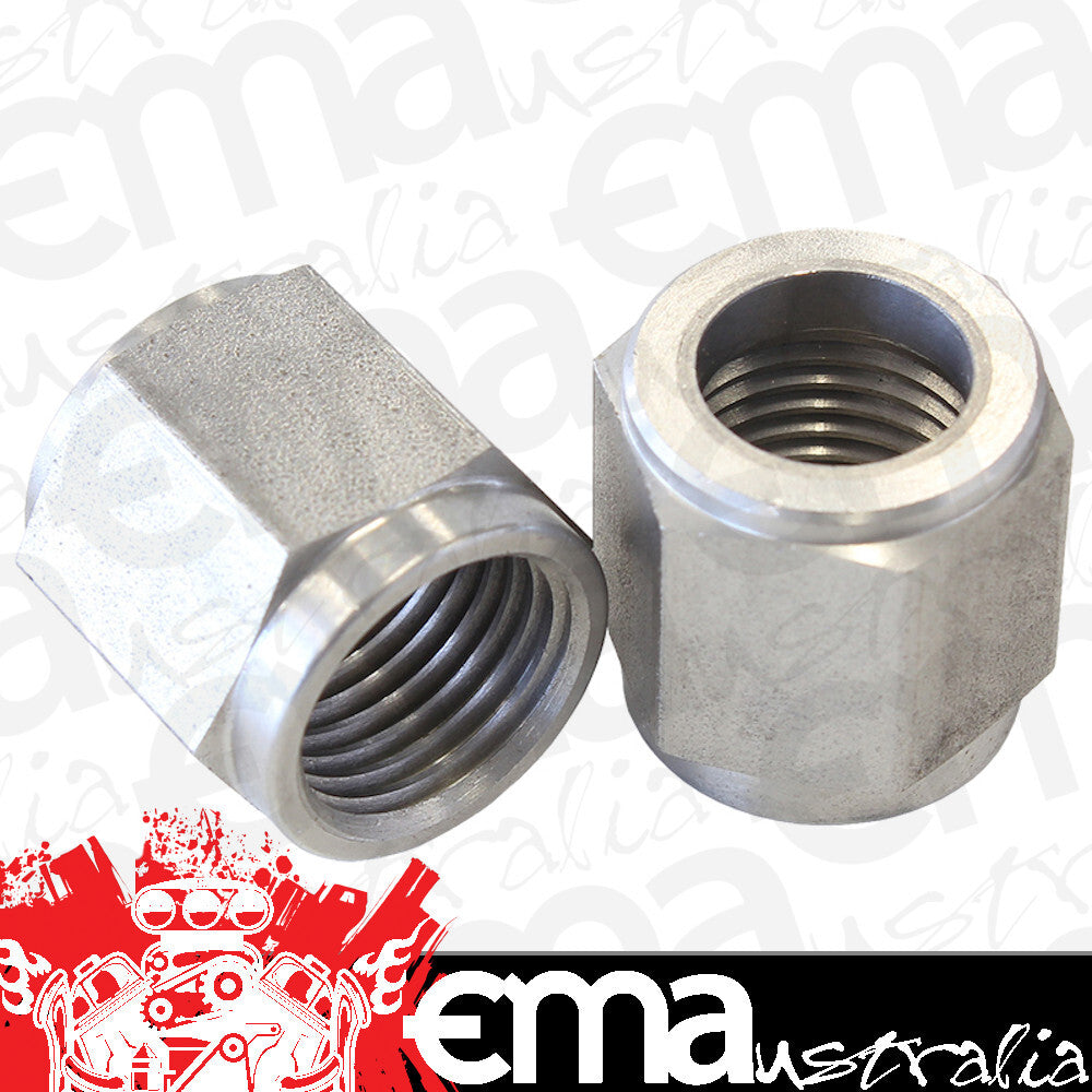 Aeroflow AF818-08-SS Tube Nut -8 to 1/2" Tube S/S S/S -8AN to 1/2" Hard Line