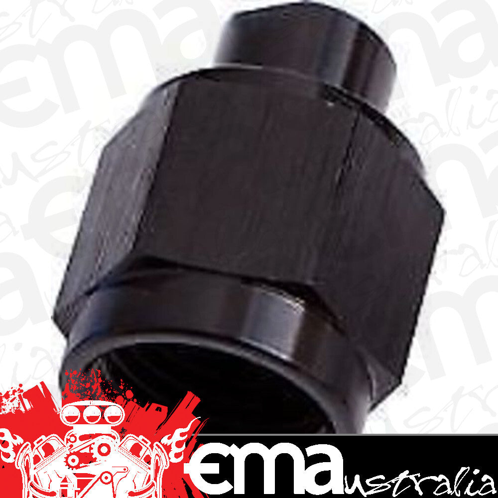 Aeroflow AF820-06BLK Flare Cap Female -6AN Black -6AN Female Blank Off