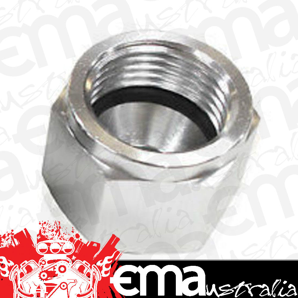 Aeroflow AF820-20S Flare Cap Female -20AN Silver -20AN Female Blank Off