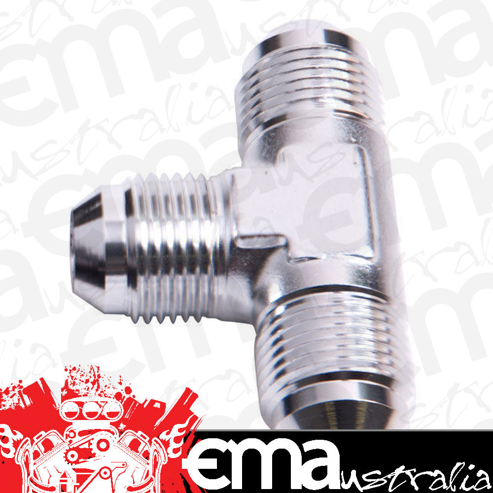 Aeroflow AF824-16S Male Flare Tee -16AN Silver All Sides Male An