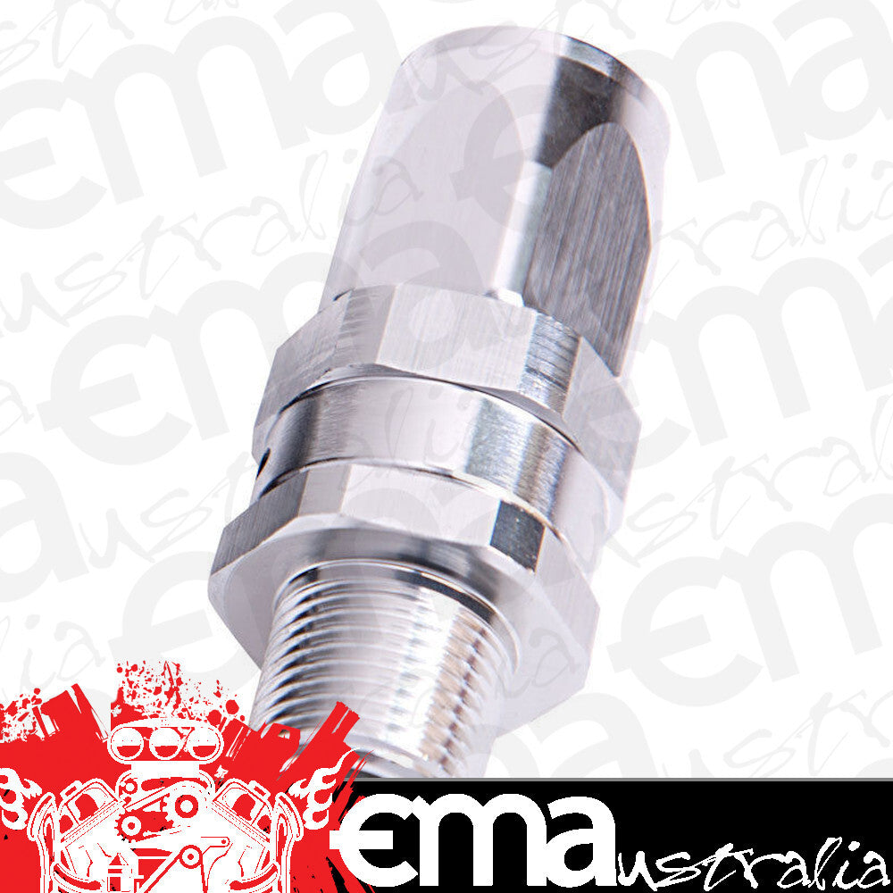 Aeroflow AF830-06-02S Male 1/8" NPT Straight to -6Ansilver Full Swivel Straight