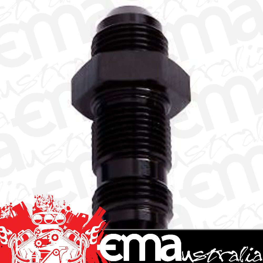 Aeroflow Performance Products AF832-06BLK Straight Bulkhead -6AN Black Bulkhead Nut Seperate