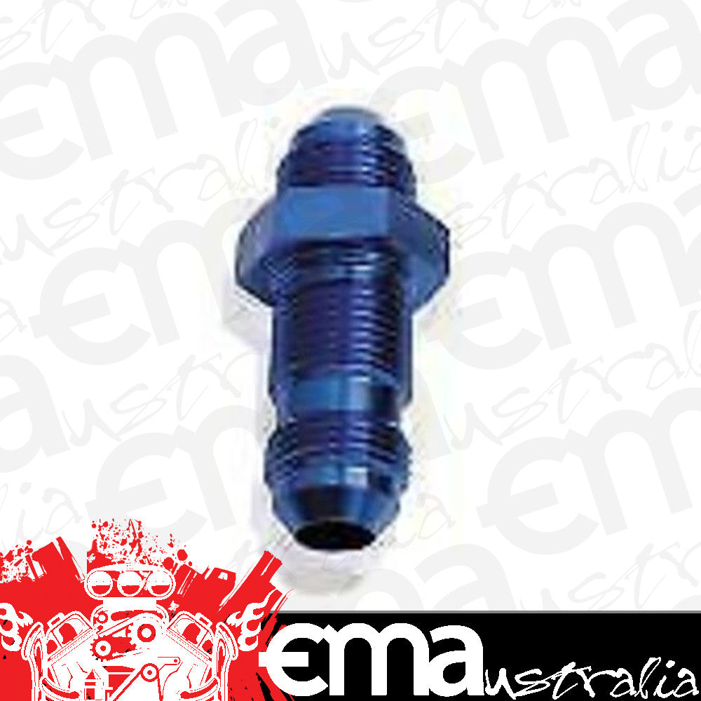 Aeroflow AF832-20 Straight Bulkhead -20AN Blue Bulkhead Nut Seperate