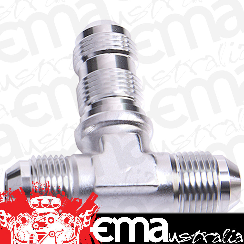 Aeroflow AF834-20S Bulkhead Tee -20AN Black Bulkhead On Side