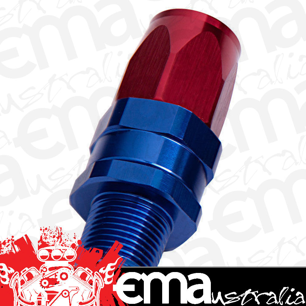 Aeroflow Performance Products AF840-16 Male -16AN to -16AN Hose End Blue Straight Male to Male