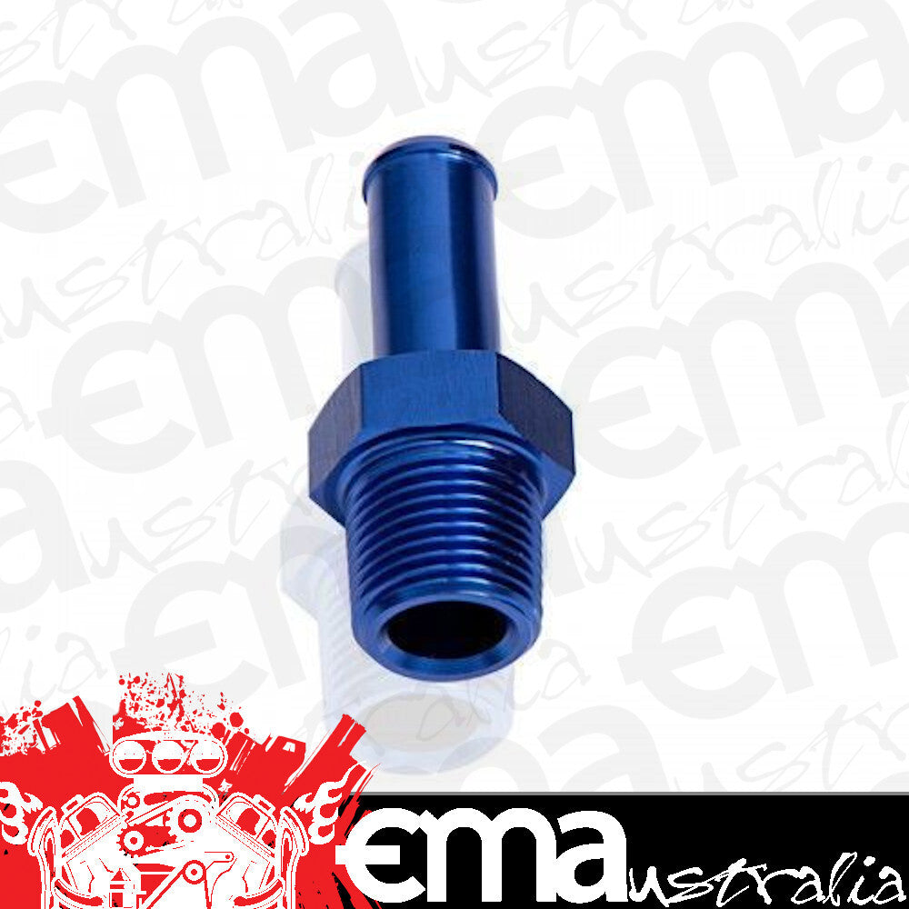 Aeroflow AF841-05 Male 1/8" NPT to 5/16" Barb Blue Straight Male to Male