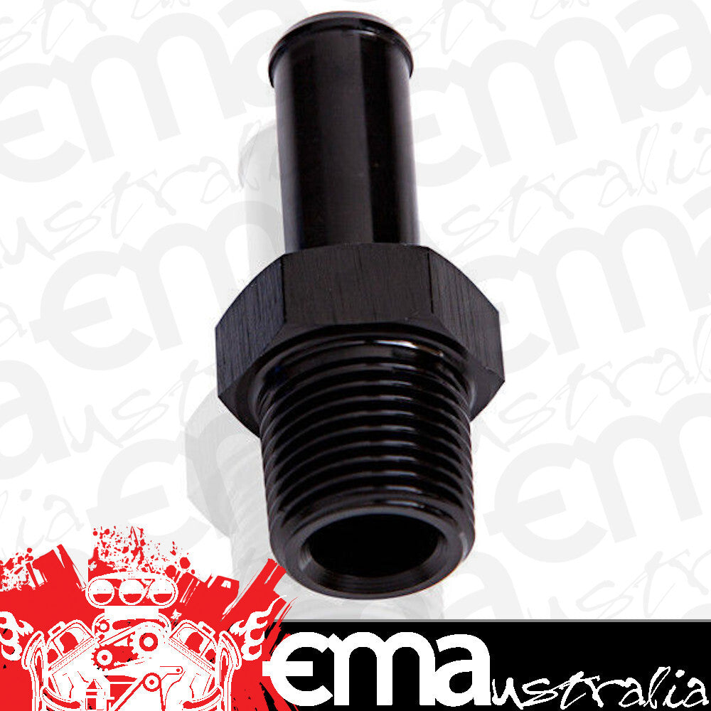 Aeroflow AF841-05BLK Male 1/8" NPT to 5/16" Barb Black Straight Male to Male