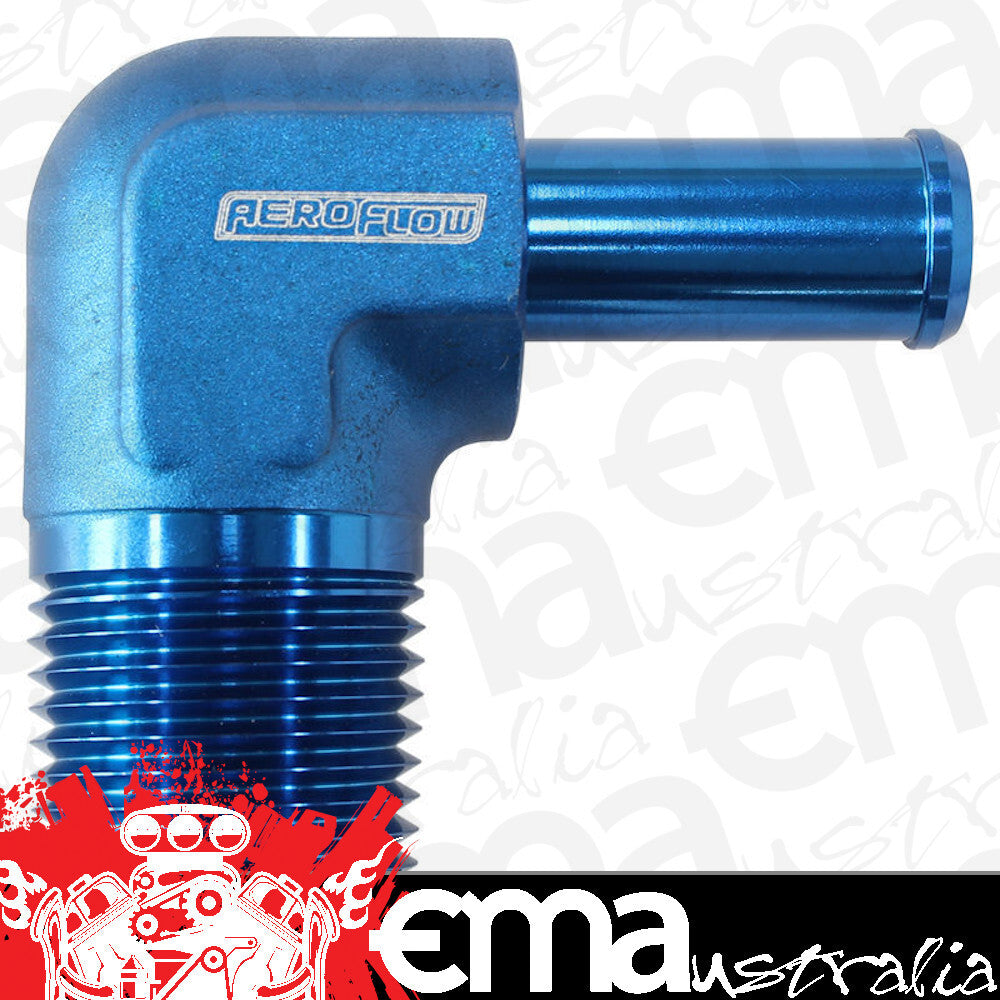 Aeroflow Performance Products AF842-08-08AN 90 Deg 1/2" NPT to -8 100/450 Series Braided Hose AN Size