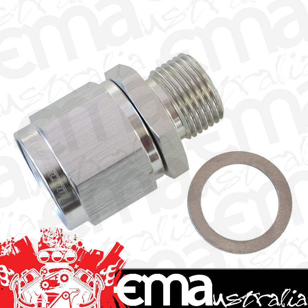Aeroflow AF906-10-M18S M18 x 1.5 to -10 Female Swivelsilver Washer Seal
