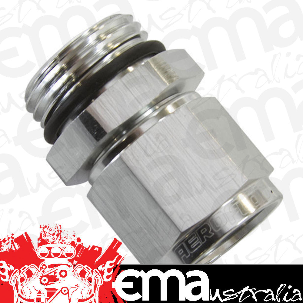 Aeroflow AF907-12S -12ORB > Female -12 Swivel Nut Silver