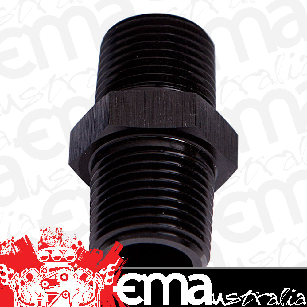 Aeroflow AF911-16BLK Male Coupler 1" NPT Black Male to Male