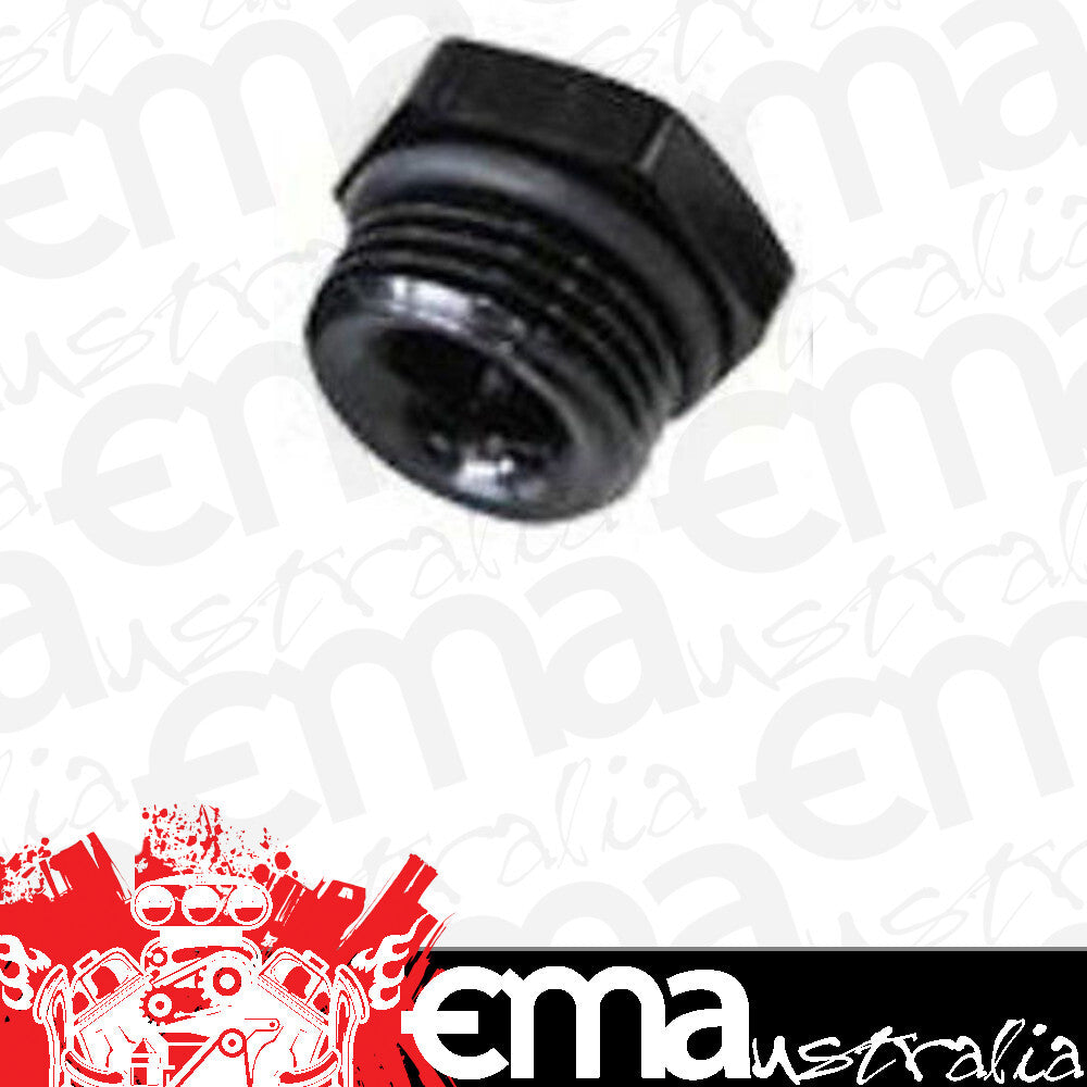 Aeroflow AF912-P12-02BLK -12ORB Port Reducer to 1/8 NPTblack Male to Female