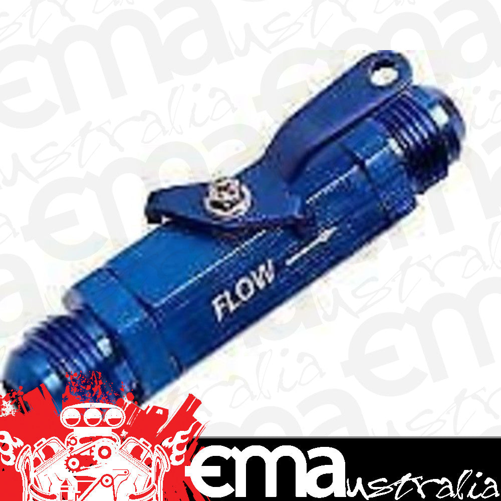 Aeroflow AF1000-16 Shut Off Valve -16AN Blue Billet Body with -16ORB Port S