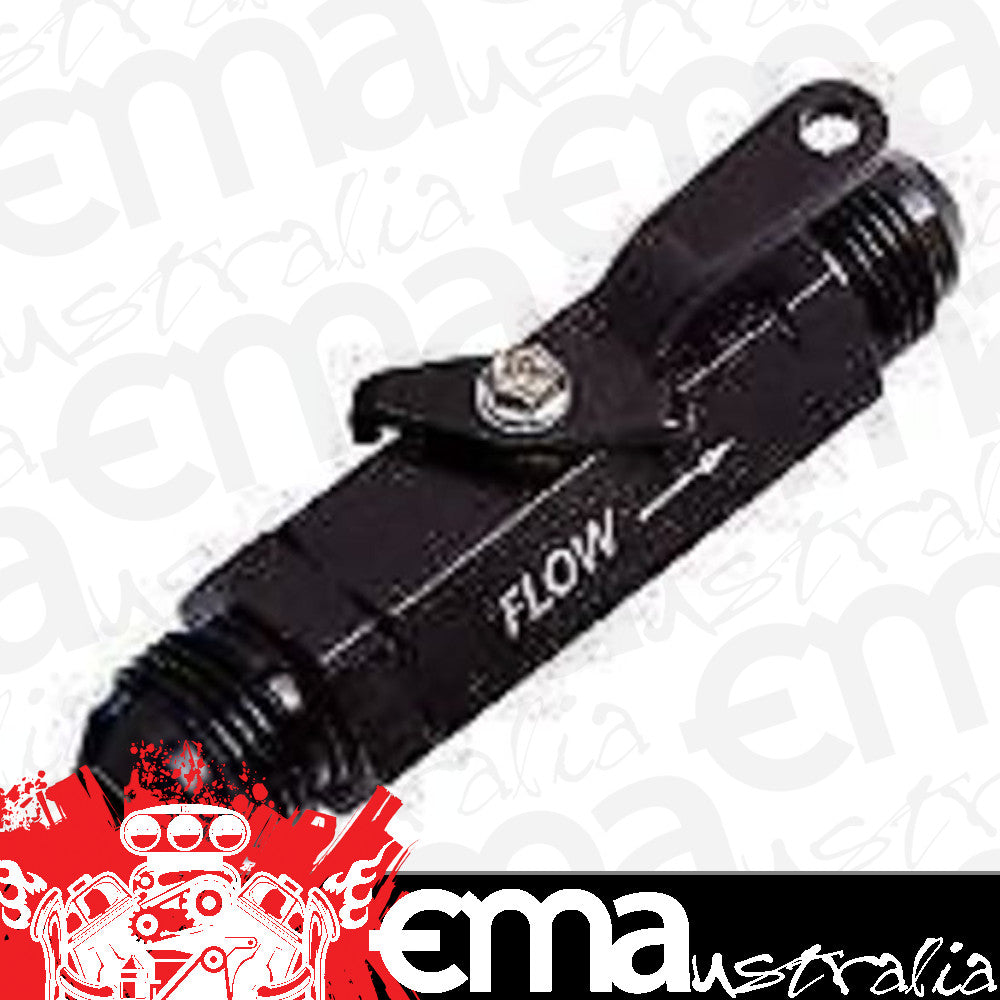 Aeroflow AF1000-16BLK Shut Off Valve -16AN Black Billet Body with -16ORB Port S