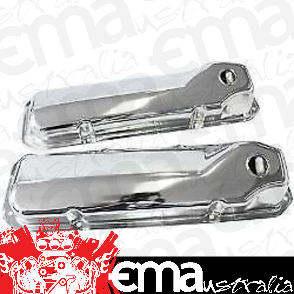 Ford Cleveland 302-351 C.I.D 302-351C SBF Valve Cover Chrome without Logo Aeroflow Performance Products AF1821-5051