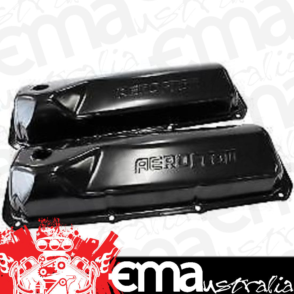 Ford Cleveland 302-351 C.I.D 302-351C Valve Cover Black without Logo Aeroflow Performance Products AF1822-5051